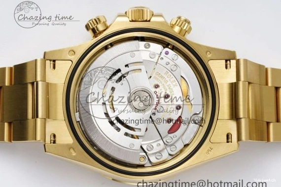 1:1 BTF Best SA4130 Daytona Black YG Bracelet Edition on 116508 YG Dial 0109